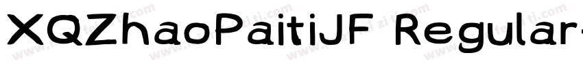 XQZhaoPaitiJF Regular字体转换